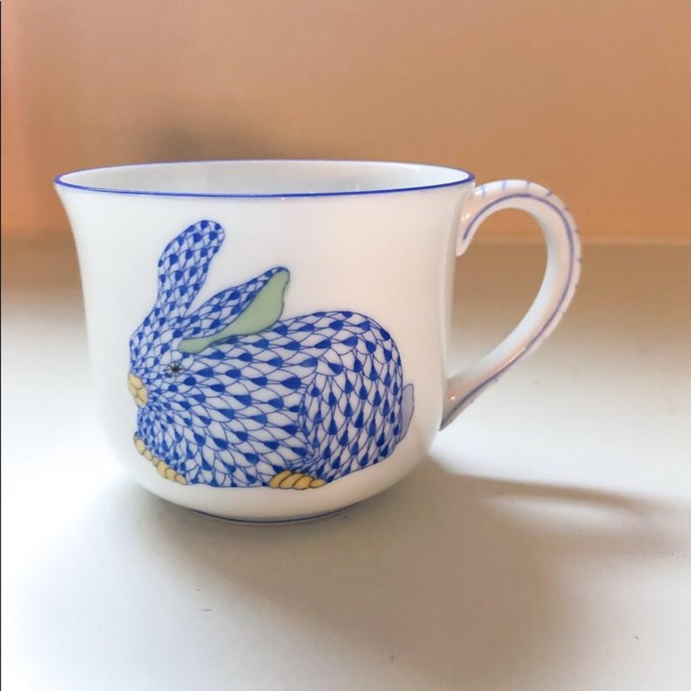 Authentic Herend bunny rabbit tea cup or mug - Picture 6 of 10